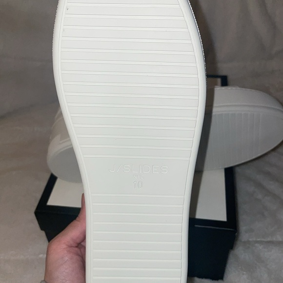 NWT J/SLIDES MAYA White Leather Sneaker - Picture 15 of 15